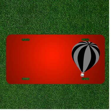Custom Personalized License Plate With Add Names To Hot Air Balloon Balloon