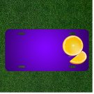 Custom Personalized License Plate With Add Names To Orange Fruit Slice Citrus