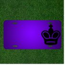 Custom Personalized License Plate With Add Names To King Black Chess Figure