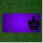 Custom Personalized License Plate With Add Names To King Black Chess Figure