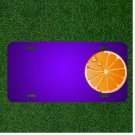 Custom Personalized License Plate With Add Names To Orange Fruit Drops Juicy