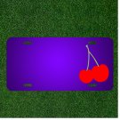 Custom Personalized License Plate With Add Names To Cherry Fruit Fresh Sweet