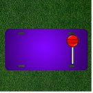 Custom Personalized License Plate With Add Names To Lollipop Candy Food Red