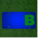 Custom Personalized License Plate With Add Names To Letter B Letter B