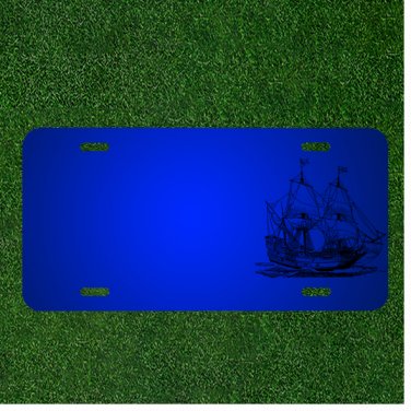 Custom Personalized License Plate With Add Names To Sailing Ship Sail Ship