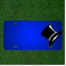 Custom Personalized License Plate With Add Names To Top Hat Magic Black