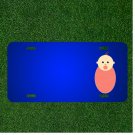 Custom Personalized License Plate With Add Names To Baby Brown Girl Hair