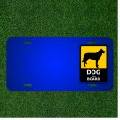 Custom Personalized License Plate With Add Names To Dog Husky Sign Warning