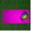Custom Personalized Car License Plate With Add Names To Caterpillar Leave Eat