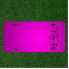 Custom Personalized Car License Plate With Add Names To Hand Fingers Gestures