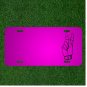 Custom Personalized Car License Plate With Add Names To Hand Fingers Gestures