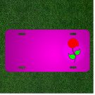 Custom Personalized Car License Plate With Add Names To Biology Flower Nature
