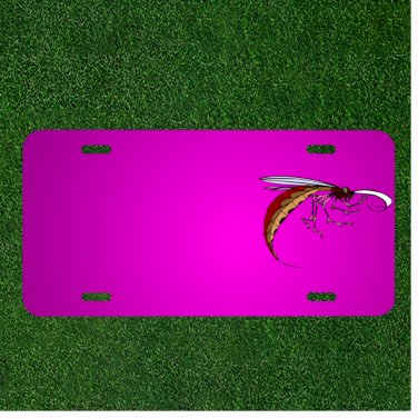 Custom Personalized Car License Plate With Add Names To Insect Body Wings