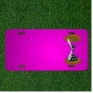 Custom Personalized Car License Plate With Add Names To Hourglass Balls Glass