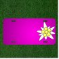 Custom Personalized Car License Plate With Add Names To Flower White Yellow