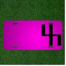 Custom Personalized Car License Plate With Add Names To Turkic Writing Letter