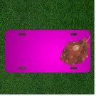 Custom Personalized Car License Plate With Add Names To Grapes Red Brown