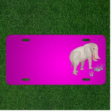 Custom Personalized Car License Plate With Add Names To Grass Bill Standing