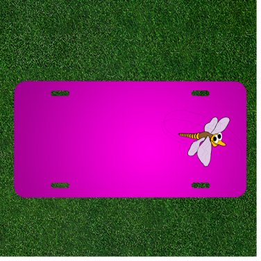 Custom Personalized Car License Plate With Add Names To Mosquito Happy Face