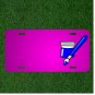 Custom Personalized Car License Plate With Add Names To Paint Brush Blue