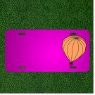 Custom Personalized Car License Plate With Add Names To Hot-Air Balloon