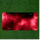 Custom Personalized License Plate Auto Tag With Cloudy Pink Smoke Add Names