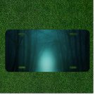 Custom Personalized License Plate Auto Tag With Dark Forest Design