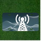 Custom Personalized License Plate Auto Tag With Wifi Signal Design