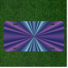 Creative Personalized Car License Plate With Abstract Geometric Blackboard