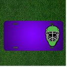 Custom Personalized License Plate With Add Names To Helmet Hockey Mask Goalie