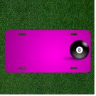 Custom Personalized Car License Plate With Add Names To Pool Balls Billiard