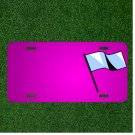 Custom Personalized Car License Plate With Add Names To Banner Flag Blue
