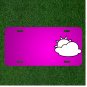 Custom Personalized Car License Plate With Add Names To Cloudy Weather Sunny