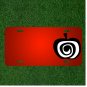 Custom Personalized License Plate With Add Names To Apple Art Design Black