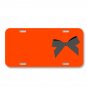 Ribbon Black Present Ribbon Ribbon On License Plate Car Front Add Names