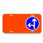 Go Straight Or Left Straight Left On License Plate Car Front Add Names