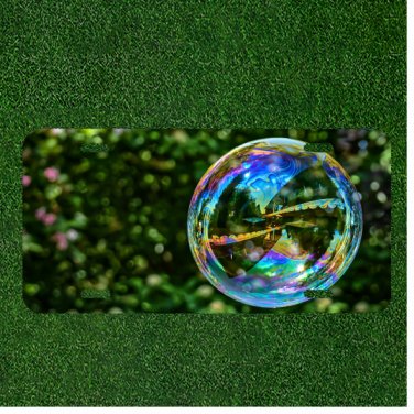 Creative License Plate Auto Tag With Clear Bubble Add Names