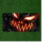 Custom Personalized Auto Tag With Evil Fire Angry Smoke Like Creature