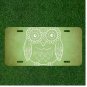 Background Owl Pattern Abstract Owl Custom Novelty License Plate Car Tag