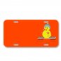 Juggling Duckling Chick Bench On License Plate Car Front Add Names