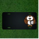 Custom Personalized License Plate With Add Names To Cute Brown Owl Design NEW