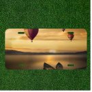 Custom Personalized License Plate Auto Tag With Boats And Hot Air Baloons Design