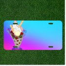 Custom Personalized License Plate Auto Tag With Yummy Ice Cream Design Add Names