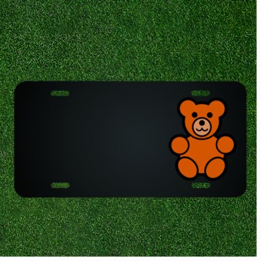 Custom Personalized License Plate With Add Names To Teddy Bear Toy Teddy Cute