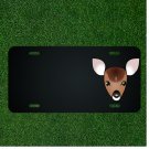 Custom Personalized License Plate With Add Names To Deer Fawn Face Head Baby