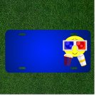 Custom Personalized License Plate With Add Names To Cinema Icon 3D Smileys
