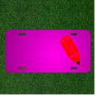 Custom Personalized Car License Plate With Add Names To Pencil Pen Crayon Red