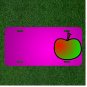 Custom Personalized Car License Plate With Add Names To Apple Green Red Fruit