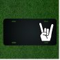 Custom Personalized License Plate With Add Names To Rock On Hand Symbol NEW