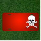 Custom Personalized License Plate With Add Names To Skull Skeleton Pirate